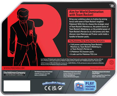 Pokemon - Team Rocket Tins - Team Rocket’s Mewtwo