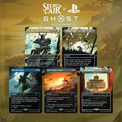 Secret Lair Drop Series - Secret Lair x Playstation: Ghost of Tsushima (Édition non-brillante)