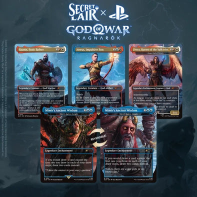 Série de drops Secret Lair - Secret Lair x Playstation : God of War : Norse (édition non-brillante)
