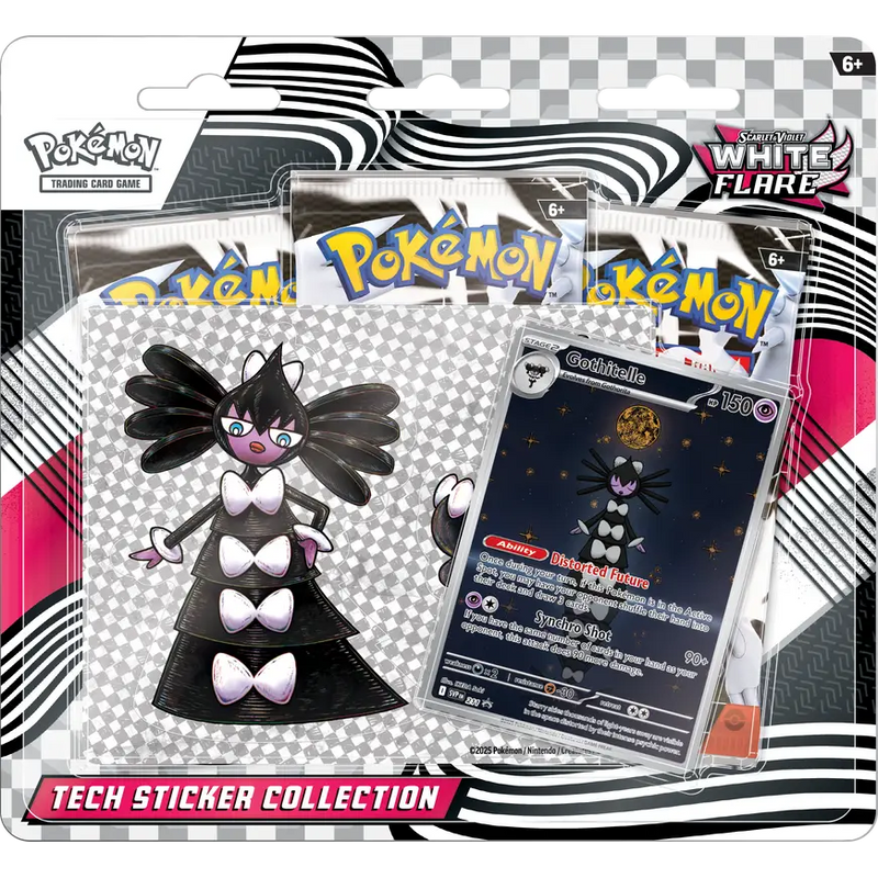 Pokemon - Scarlet and Violet - White Flare - Tech Sticker Collection