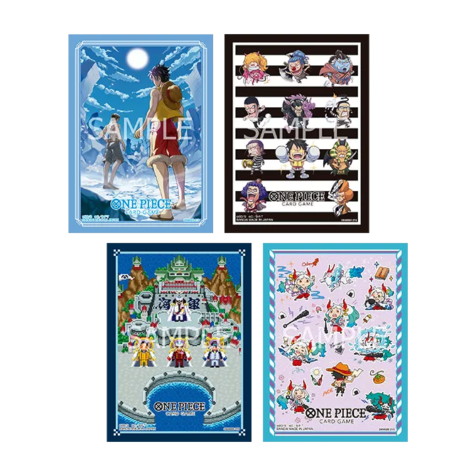One Piece Card Game - Lot de Protège-cartes 14 - Motifs Assortis